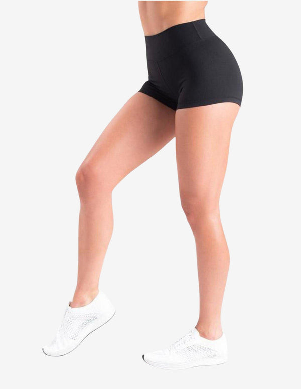 Scrunch Shorts - Black-Shorts Woman-Biink Athleisure-Guru Muscle