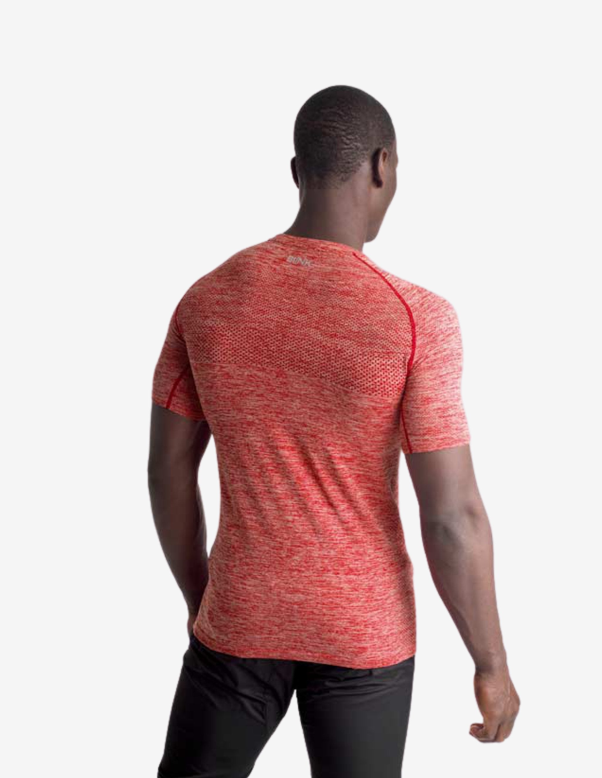 Seamless Knit Shirt - Crimson Marl-T-shirt Man-Biink Athleisure-Guru Muscle