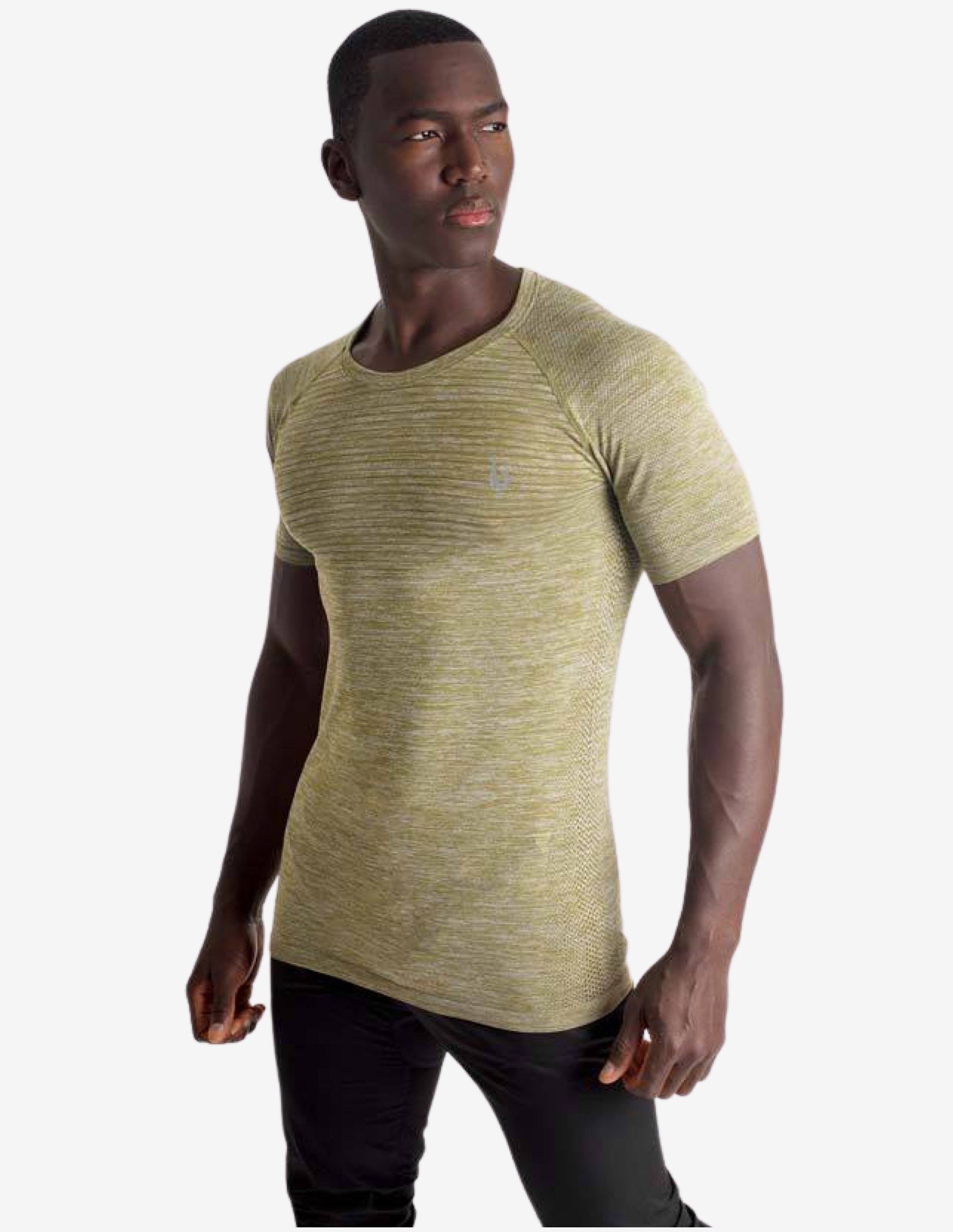 Seamless Knit Shirt - Military-T-shirt Man-Biink Athleisure-Guru Muscle