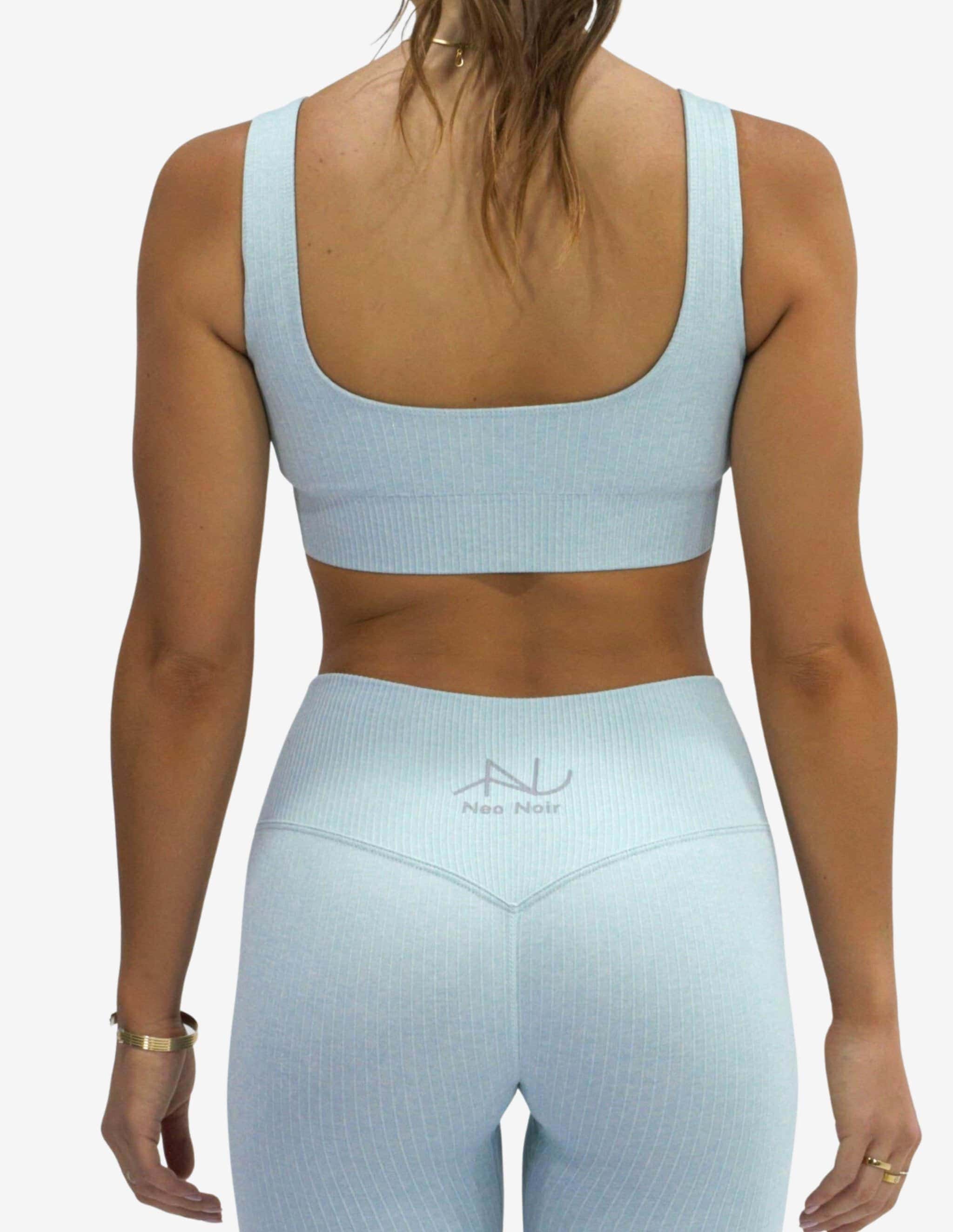 Seamless Ribbed Crop Light Blue-Sport Bra-Neo Noir-Guru Muscle