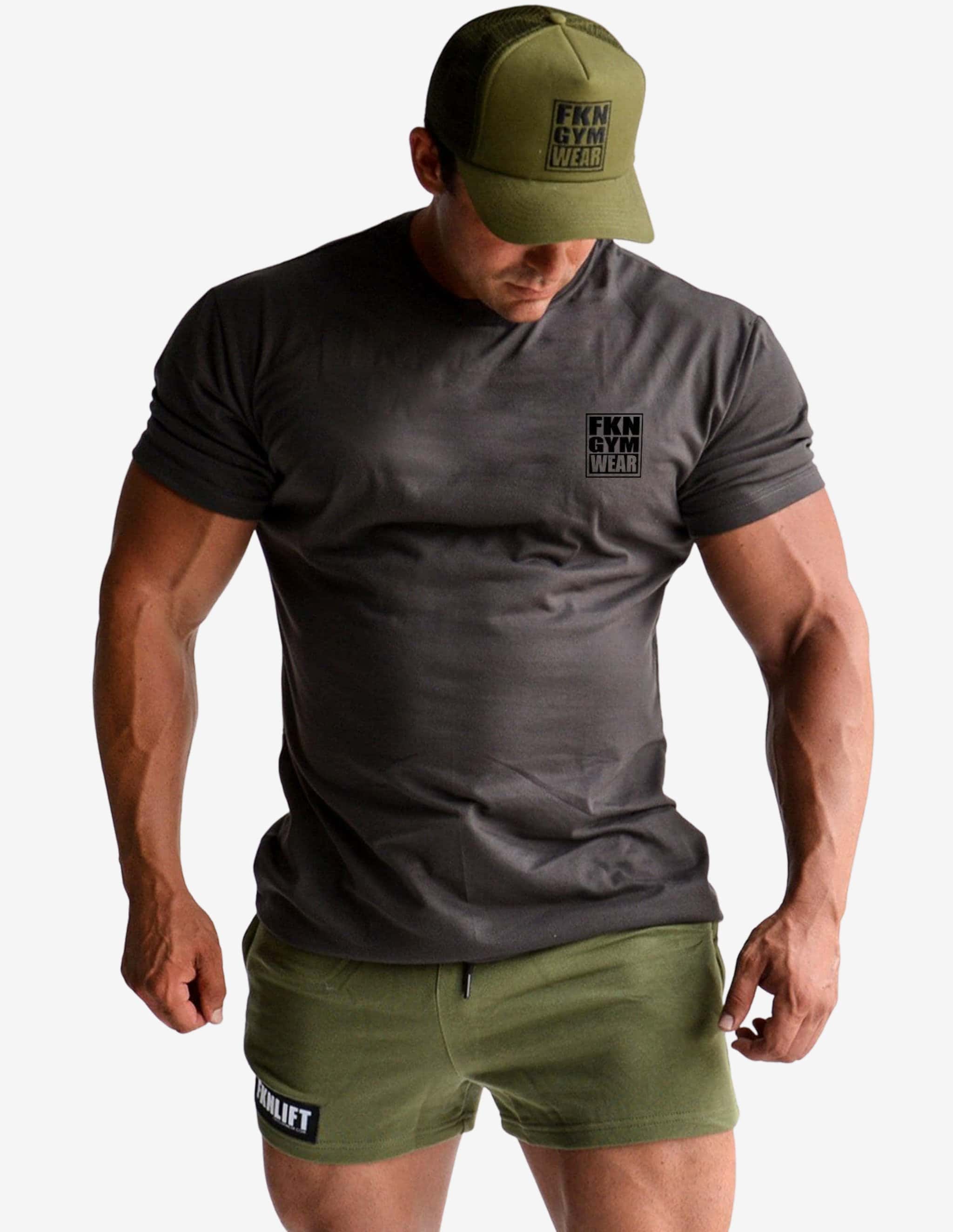 Black-T-shirt Man-FKN Gym Wear-Guru Muscle
