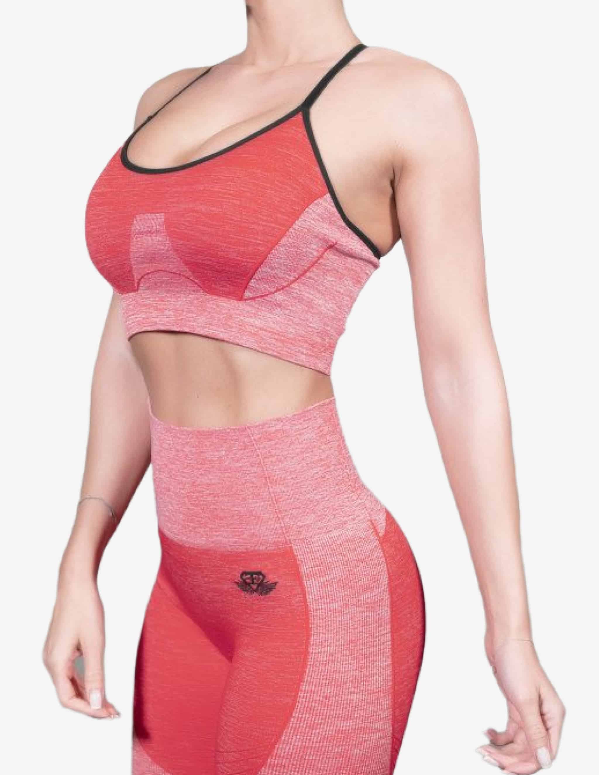 TELLUS Seamless BRA – RED-Sport Bra-Body Engineers-Guru Muscle