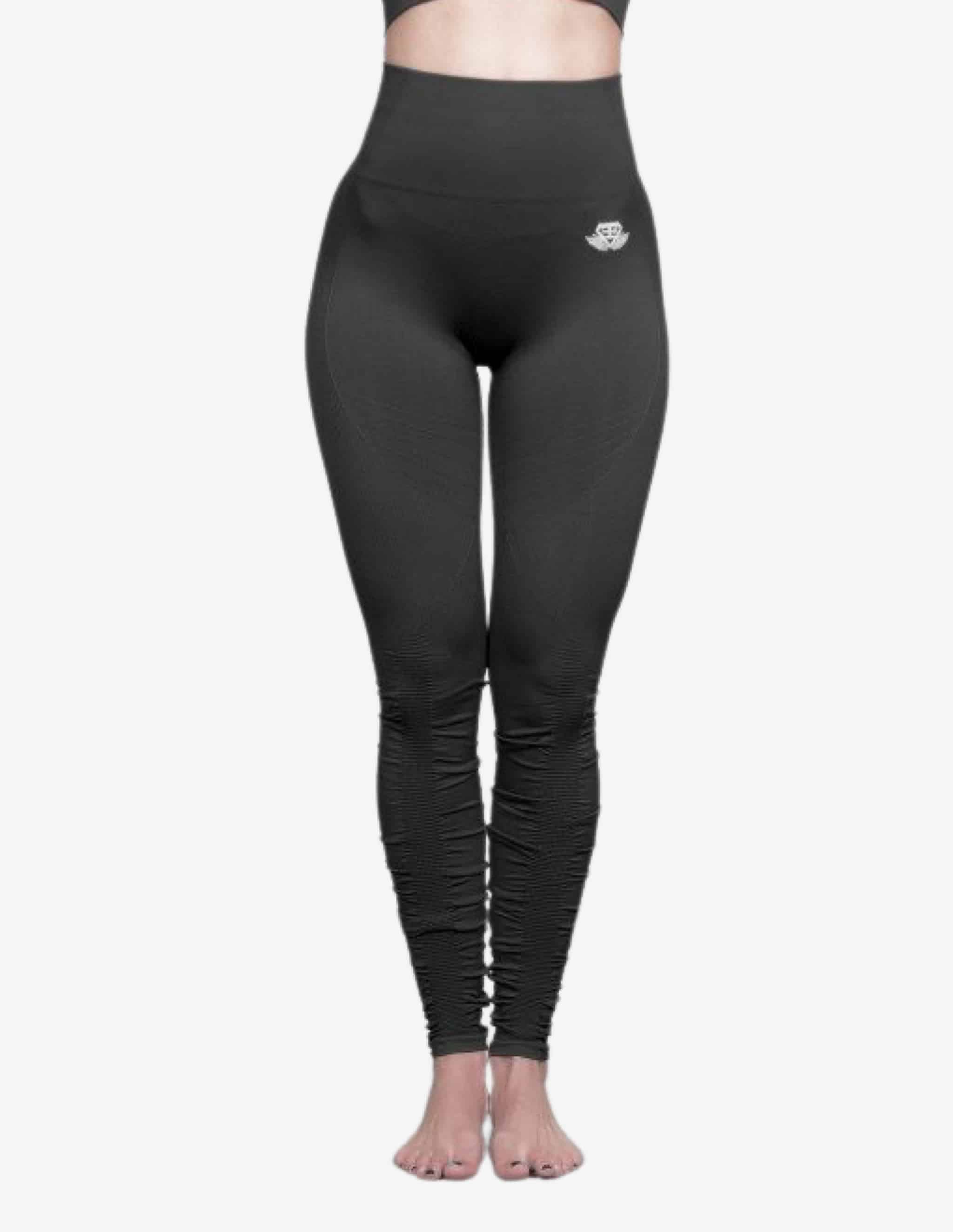 TELLUS Seamless Legging High Waist – BLACK-Leggings-Body Engineers-Guru Muscle