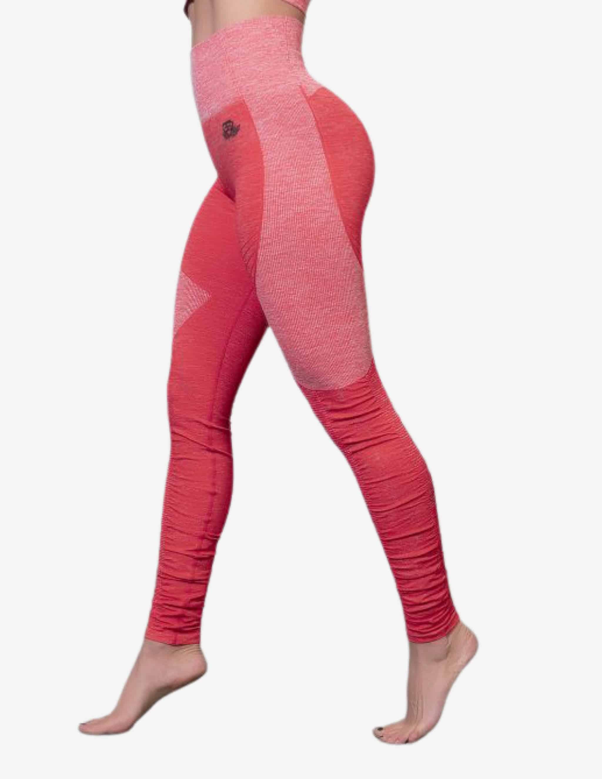 TELLUS Seamless Legging High Waist – RED-Leggings-Body Engineers-Guru Muscle