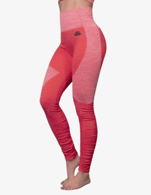 TELLUS Seamless Legging High Waist – RED-Leggings-Body Engineers-Guru Muscle