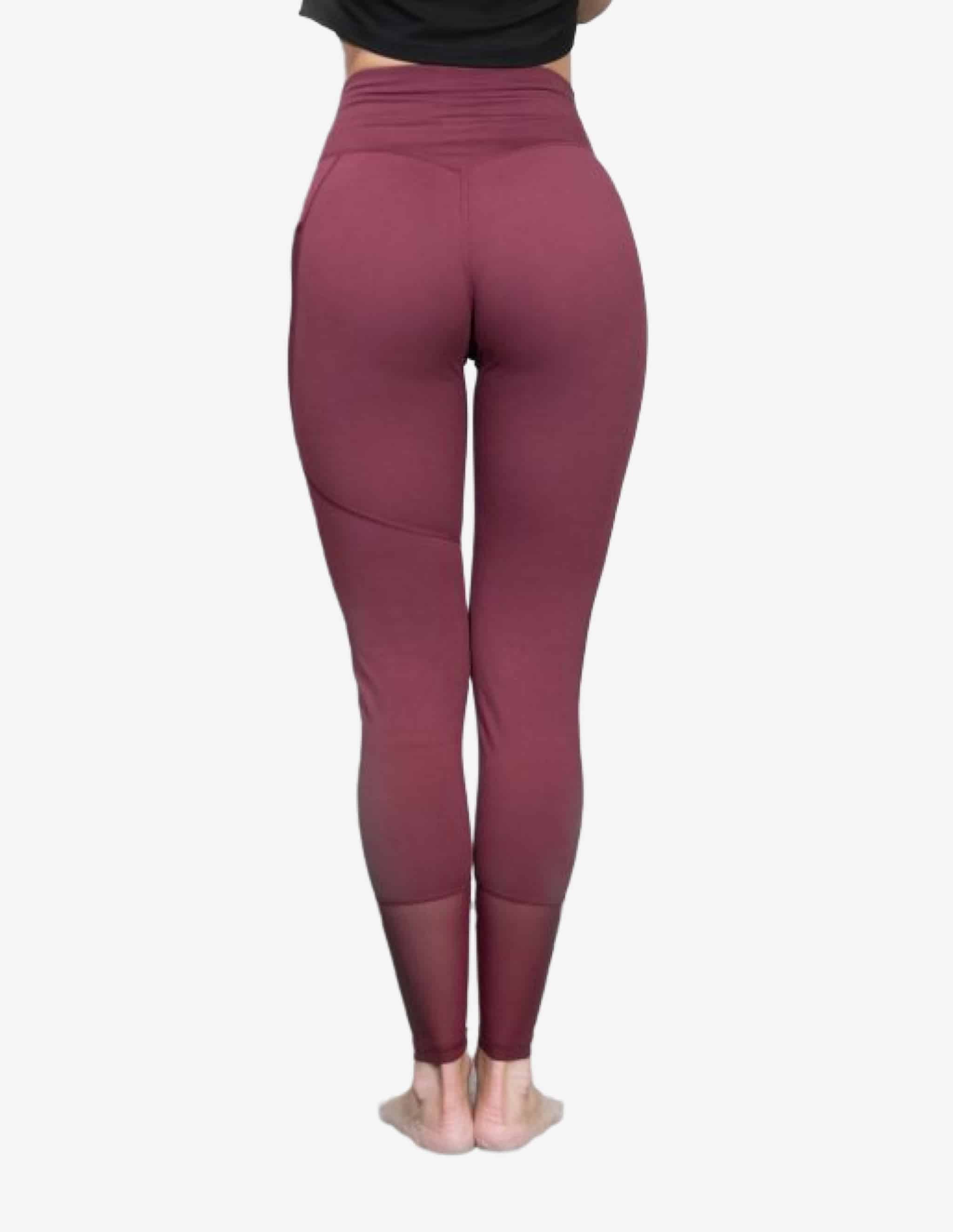 THALIA Legging – BURGUNDY-Leggings-Body Engineers-Guru Muscle