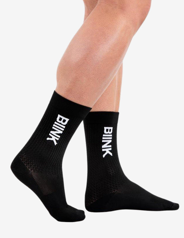 Unisex Compression Sports Performance Socks - Black-Socks-Biink Athleisure-Guru Muscle