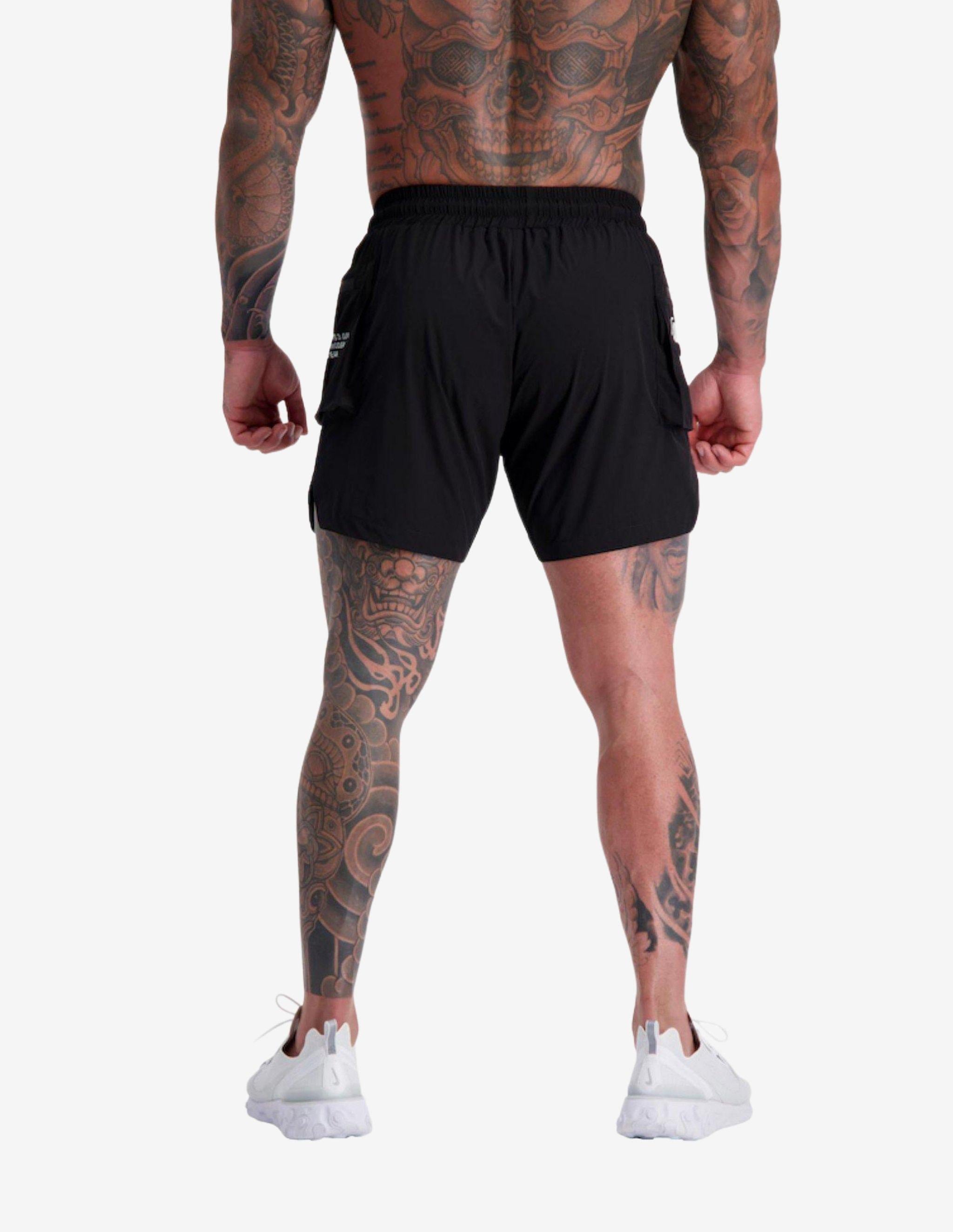 Utility Shorts Black-Shorts Man-Adonis Gear-Guru Muscle