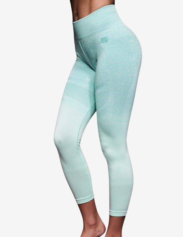 Valkyrie Seamless Leggings High Waist 7/8 - Mint-Leggings-Body Engineers-Guru Muscle