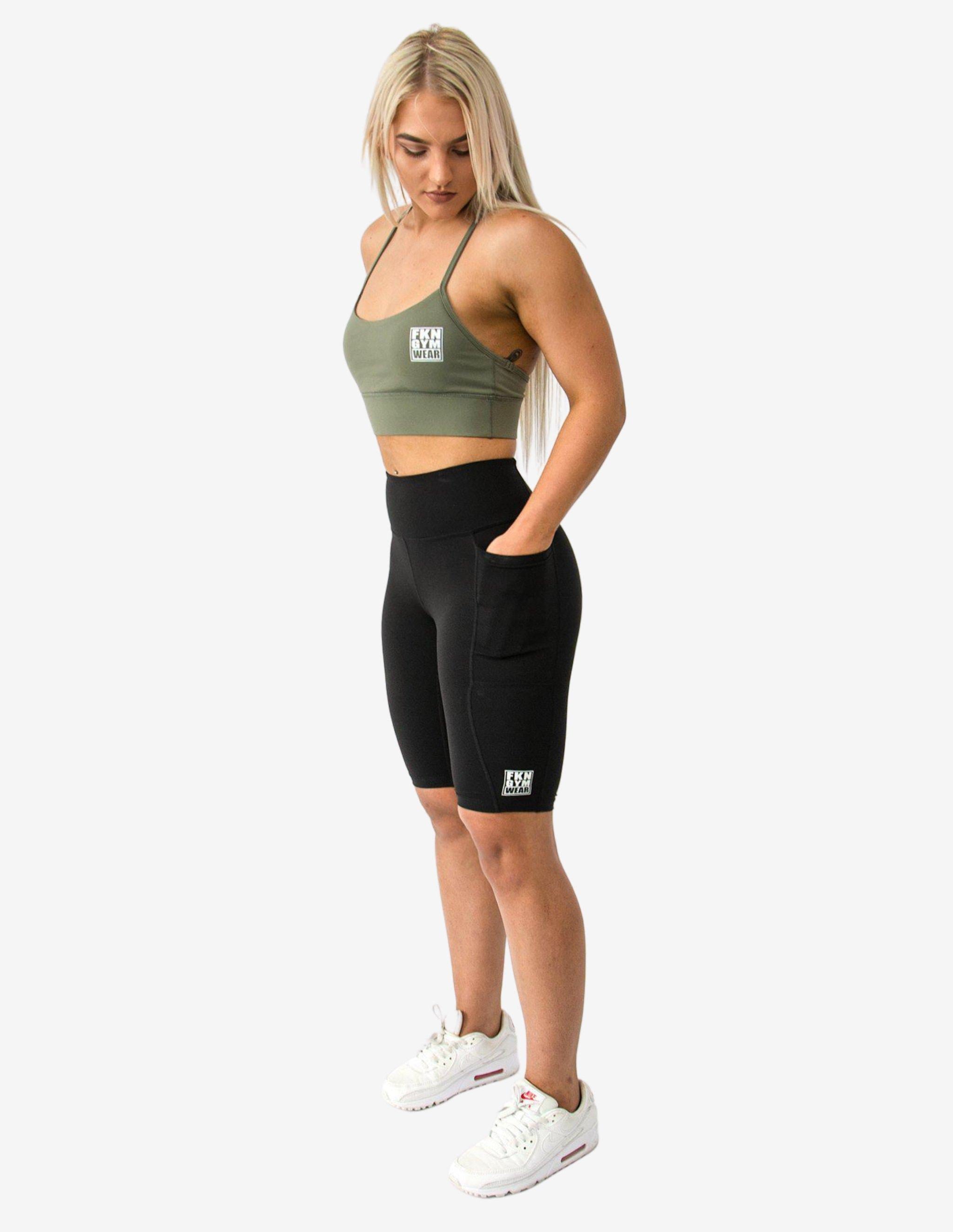 Vixen Pocket Bike Shorts-Shorts Woman-FKN Gym Wear-Guru Muscle