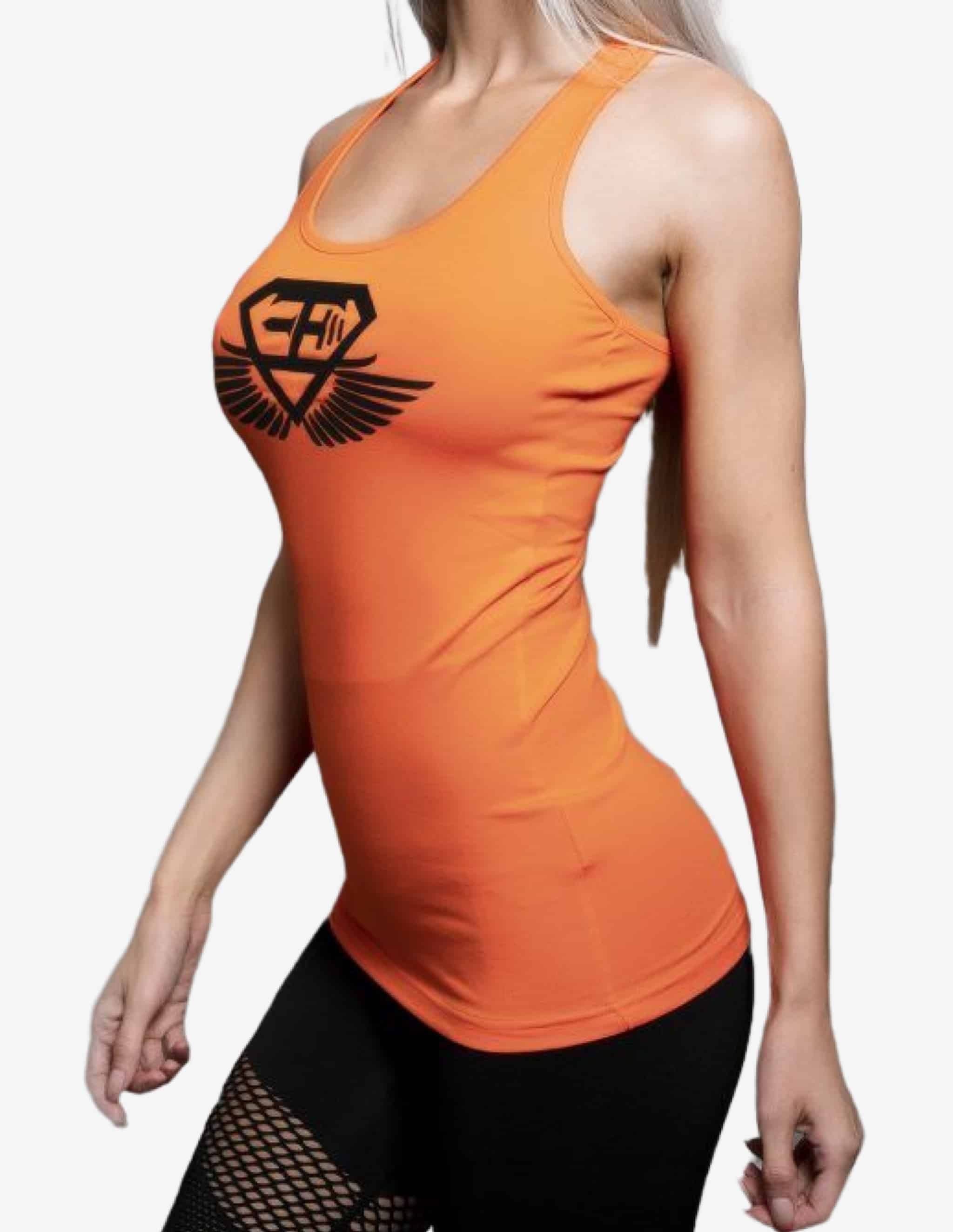 Women’s XA1 Tank – Dutch Orange-Tank Woman-Body Engineers-Guru Muscle