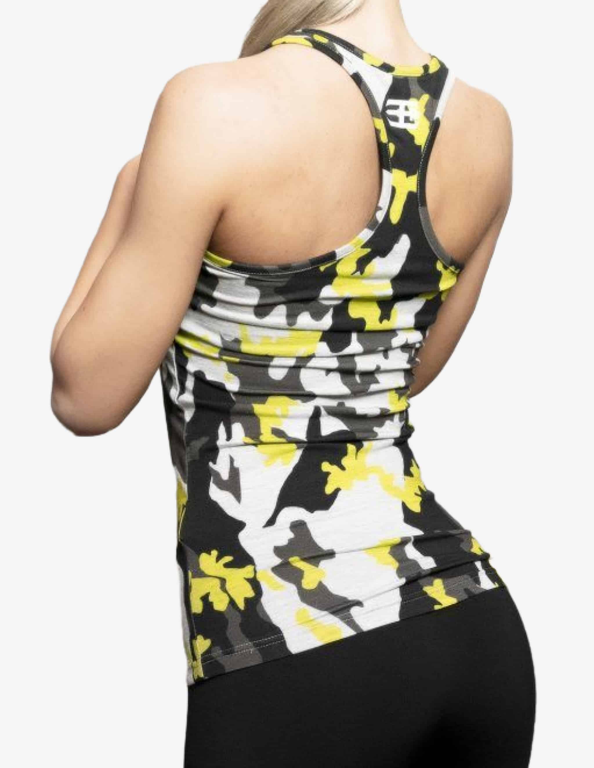 Women’s XA1 Tank – Lime Light Camo-Tank Woman-Body Engineers-Guru Muscle