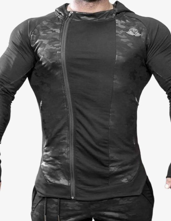 X NEO PROMETHEUS 2.0 Vest – BLACK CAMO-Hoodie Man-Body Engineers-Guru Muscle