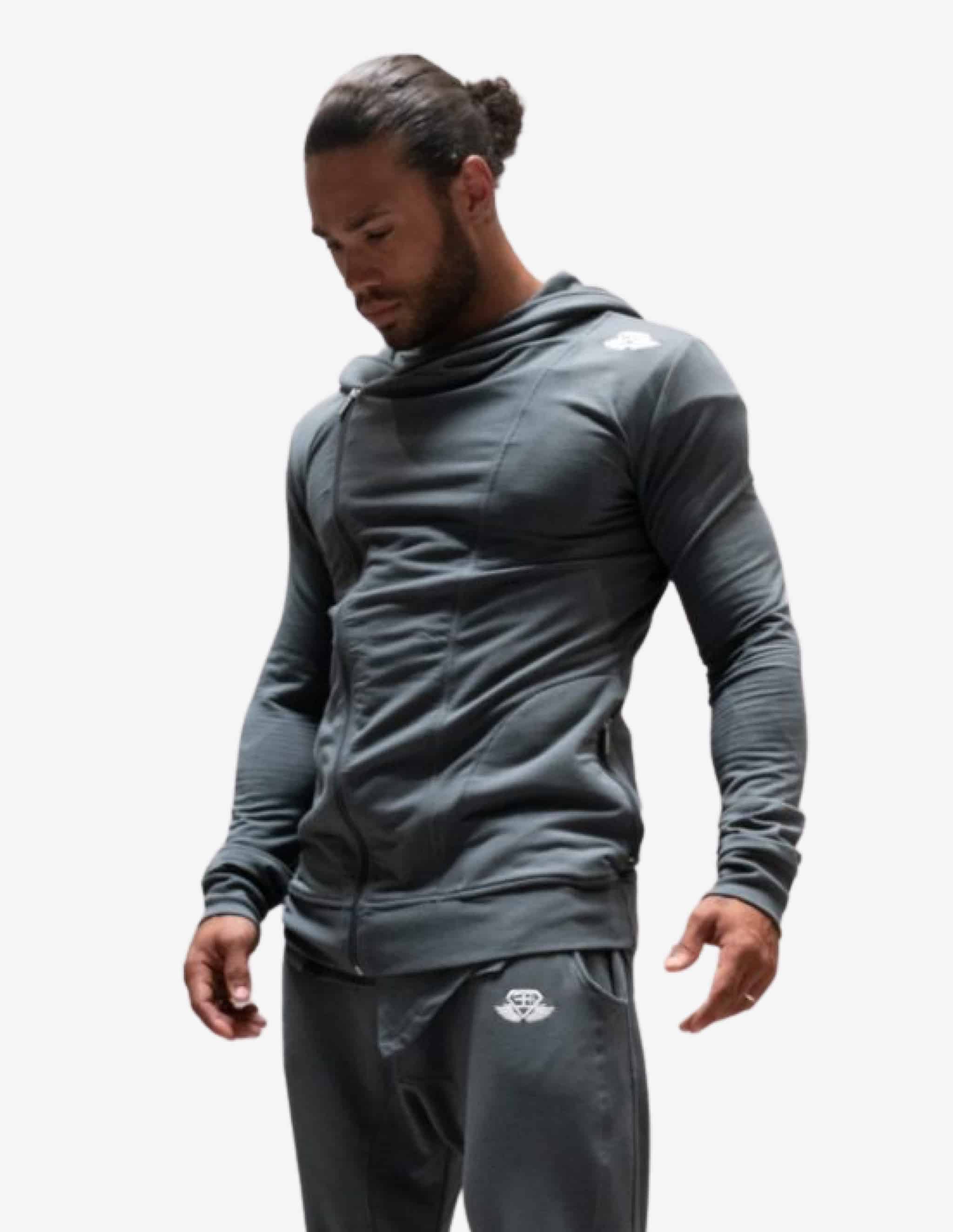 XA1 Prometheus Vest 3.0 – STORMY BLUE-Hoodie Man-Body Engineers-Guru Muscle